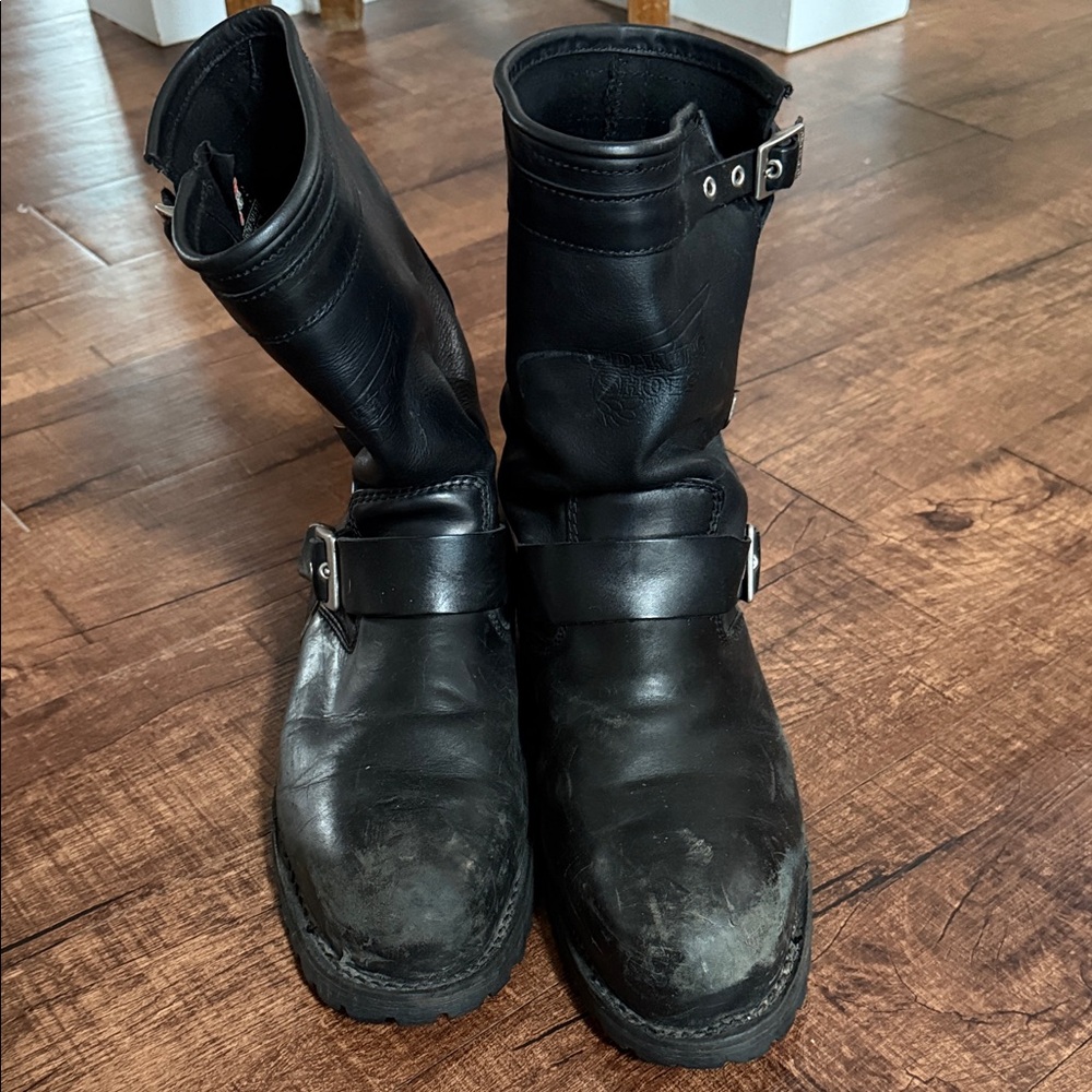 Red Wing Shoes Black Leather Men's Boots